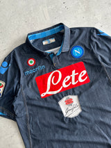 2014/15 Napoli FC Macron Aways Match worn Shirt (L)