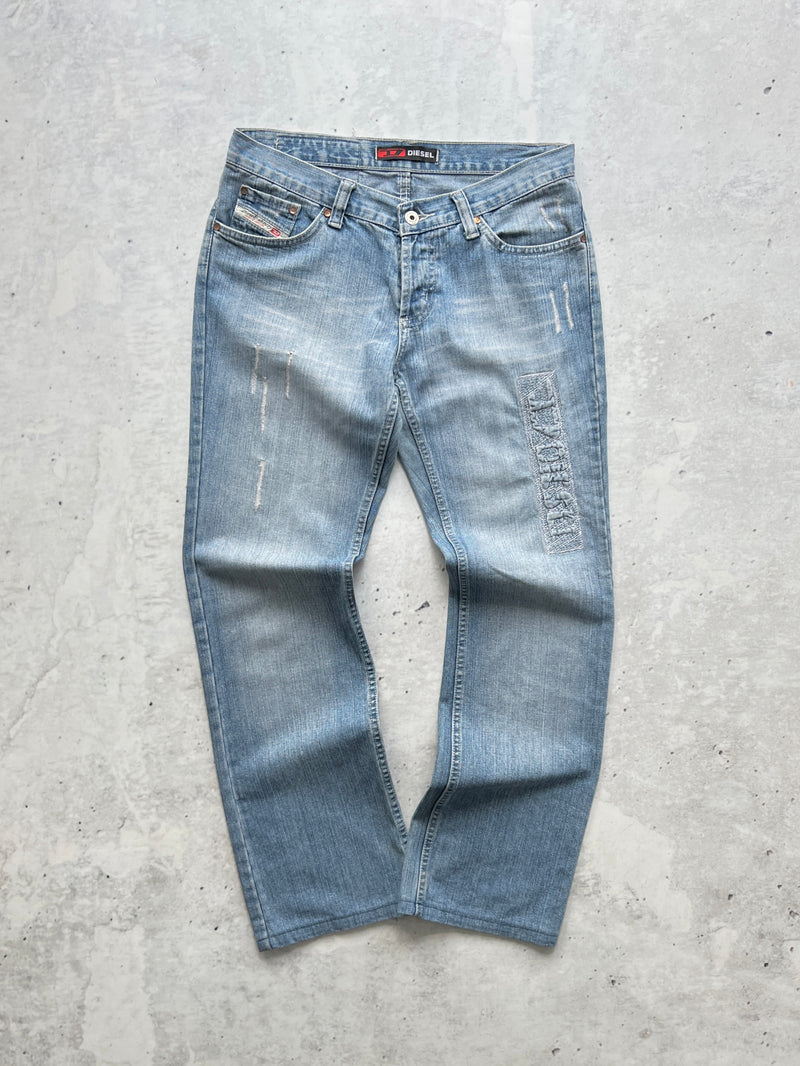 Vintage Diesel spell out Light Wash Jeans (Women's W29)