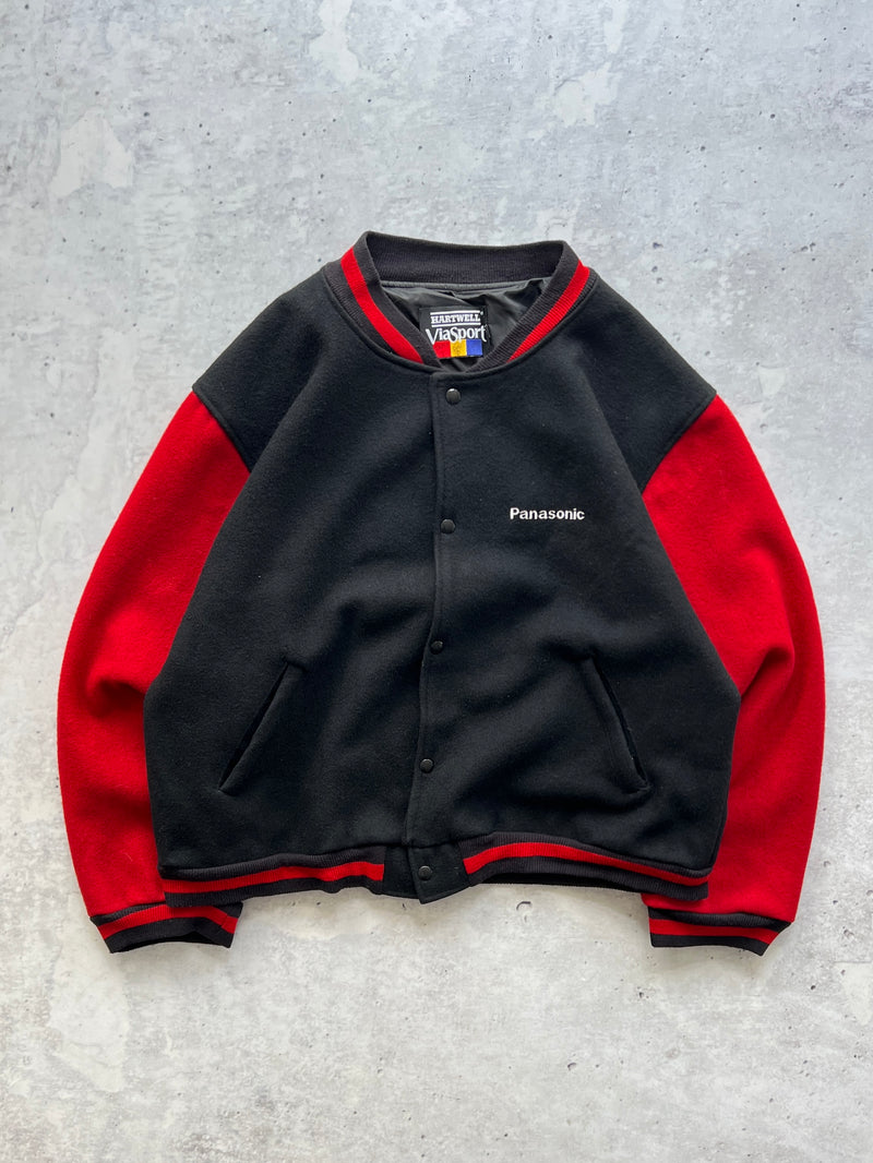 90's Panasonic x Postbox Wool Varsity Jacket (XL)