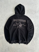 True Religion Contrast Stitch Zip Up Hoodie (Women's S)