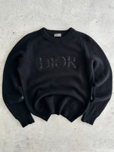 Dior Homme x Peter Diog Embroidered Crewneck Wool Jumper (S)