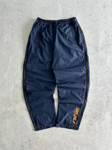 00's Nike side zips Nylon Baggy Track Pants (L/XL)