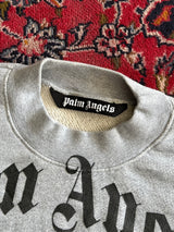 Palm Angels Heavyweight Curved Logo Sweatshirt (S)