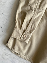 90's Schott NYC heavy canvas zip up overshirt (XL)