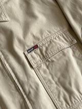 90's Schott NYC heavy canvas zip up overshirt (XL)