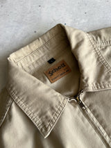 90's Schott NYC heavy canvas zip up overshirt (XL)