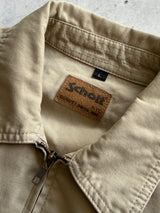 90's Schott NYC heavy canvas zip up overshirt (XL)