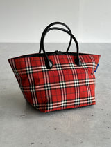 Burberry Salisbury Blue Label Japan Nova Check Tote Bag (One Size)