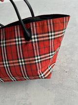 Burberry Salisbury Blue Label Japan Nova Check Tote Bag (One Size)
