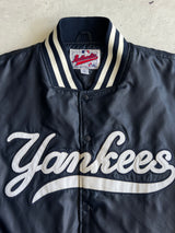 90's NY Yankees Button Up Varsity Jacket (XXL)