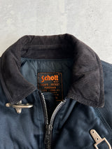 90's Schott NYC Corduroy Collar Fireman Jacket (M)