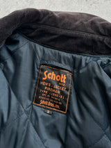 90's Schott NYC Corduroy Collar Fireman Jacket (M)