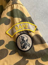 BAPE Camo Patch Button Up Overshirt (S)