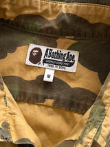BAPE Camo Patch Button Up Overshirt (S)