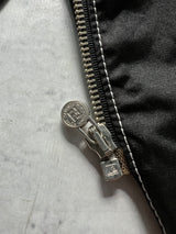 Vintage Fendi Roma Contrast Stitch Zip Up Coat (Women's M)