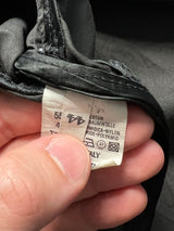 Vintage Fendi Roma Contrast Stitch Zip Up Coat (Women's M)