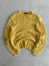 Ralph Lauren Cable Knit Crewneck Jumper (XL)