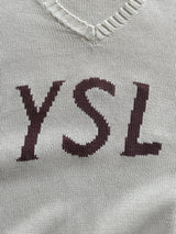 Vintage YSL V Neck Knit Jumper (S)