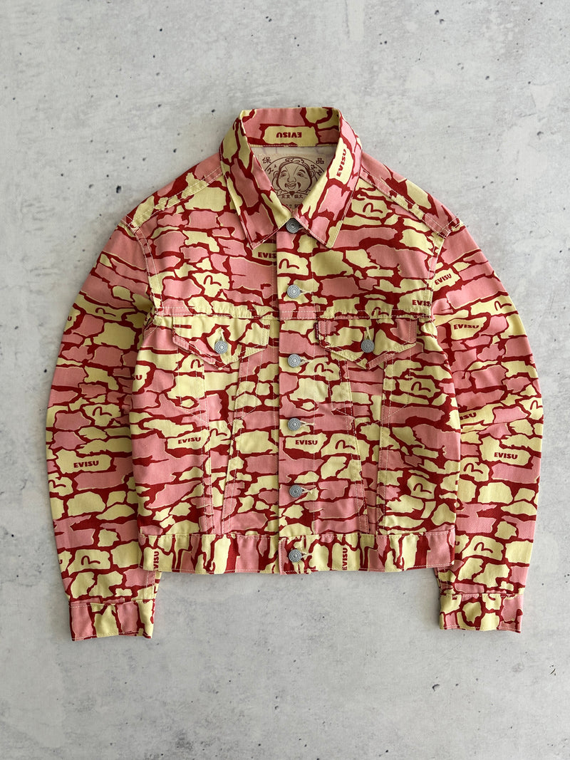 Evisu Ishigaki Camo Trucker Jacket (Women's XS)