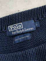 1992 Ralph Lauren PRL Chunky Knit Stripe Jumper (XL)