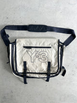 Y-3 Yohji Yamamoto Marine embroidered Messenger Bag (One Size)