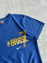 00's Nike Brazil tiempo 'Adriano 7' T Shirt (M)