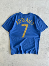 00's Nike Brazil tiempo 'Adriano 7' T Shirt (M)