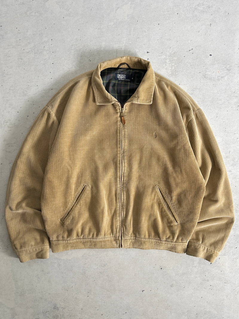 90's Ralph Lauren Corduroy Zip Up Harrington Jacket (L/XL)