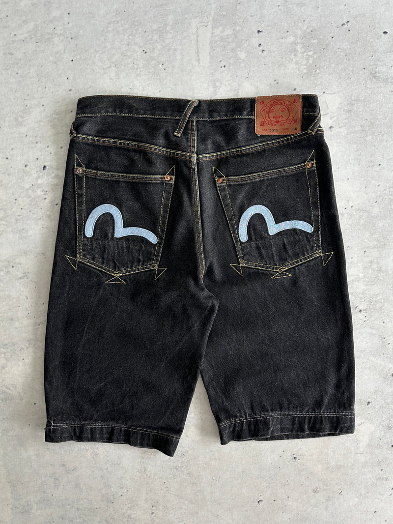 Evisu Gull Wing Baggy Denim Jorts (W34)