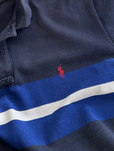 90's Ralph Lauren Stripe Polo Shirt (XL)