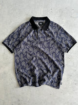 Stussy Paisley Print Polo Shirt (M)
