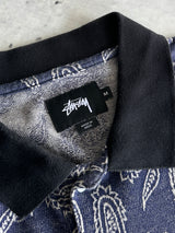 Stussy Paisley Print Polo Shirt (M)