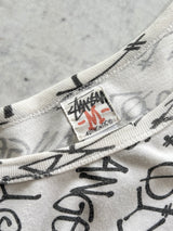 Vintage Stussy world tour repeat logo t shirt (L)