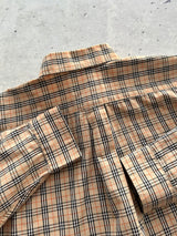 90's Burberry Nova Check Long Sleeve Shirt (S)