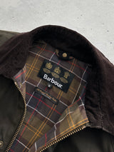 Barbour Ashby Corduroy Collar Wax Jacket (M)