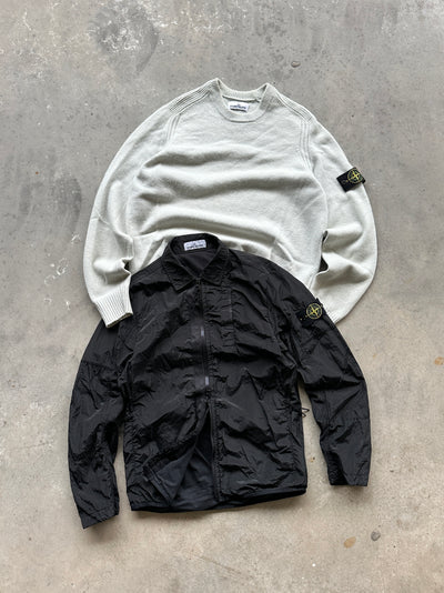 AW/18 Stone Island Nylon Metal Zip Up Overshirt (S)
