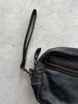 Vintage CP Company Leather Wash Bag / Pouch (One Size)