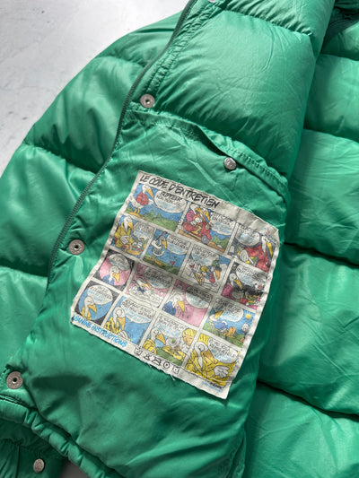 80's Moncler Grenoble Down Fill Zip Up Puffer Jacket / Gilet (L)