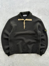 AW/01 Stone Island Wool Pullover Chunky Knit Jumper (XL)