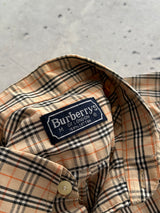 90's Burberry Nova Check Long Sleeve Shirt (S)