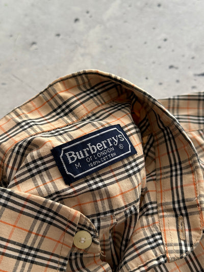 90's Burberry Nova Check Long Sleeve Shirt (S)