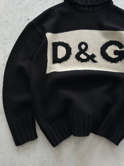 Dolce & Gabbana Chunky Wool Knit Turtle Neck Jumper (M)