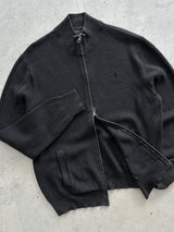 Ralph Lauren double Zip Up full Knit Jumper (XL)