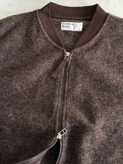 Universal Works Wool Zip Up Vest (L)