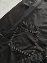 Vintage Fendi Roma Contrast Stitch Zip Up Coat (Women's M)