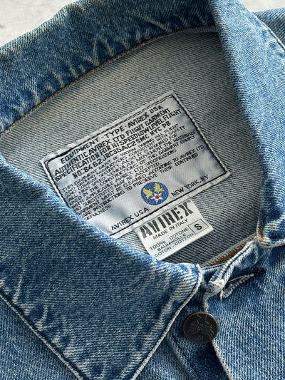 90's Avirex USA Denim Jacket (S)