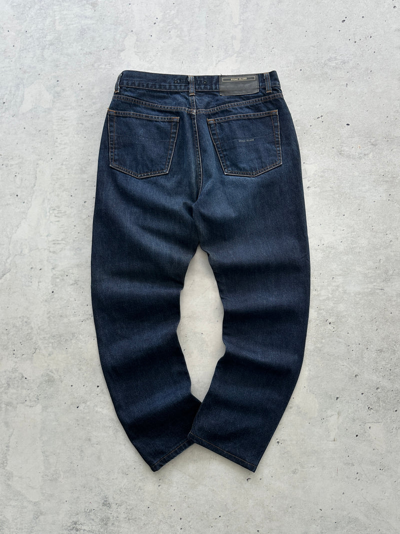 00's Stone Island Spell Out Denim Jeans (W32 x L29)
