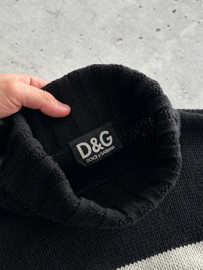 Dolce & Gabbana Chunky Wool Knit Turtle Neck Jumper (M)