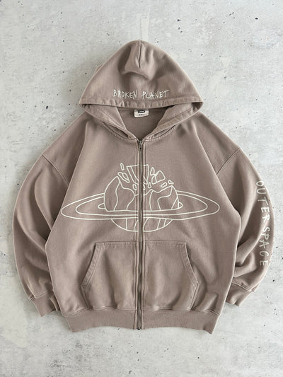 Broken Planet Heavyweight Zip Up Hoodie (S)