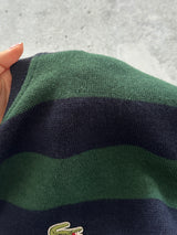 80's Chemise Lacoste Wool Knit Stripe Jumper (L)